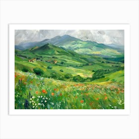 Poppies In The Meadow 18 Art Print