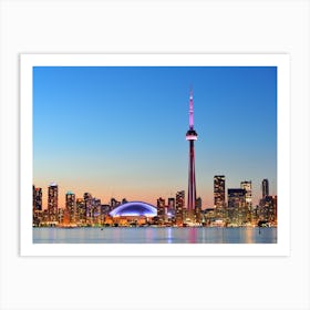 Toronto Skyline At Dusk Art Print
