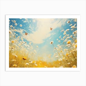 Daisy Field 2 Art Print