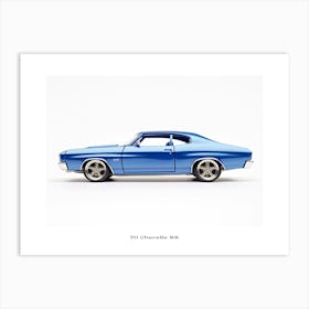 Toy Car 70 Chevelle Ss Blue Poster Art Print