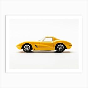 Toy Car 55 Corvette Yellow Art Print