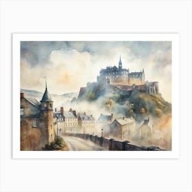 Edinburgh Castle Art Print