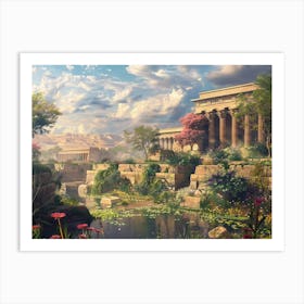 Egyptian Garden 2 Art Print