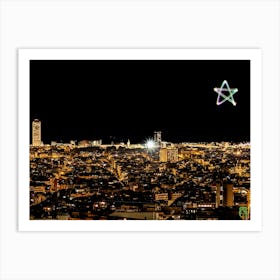 Barcelona Skyline 2023092421534rt1pub Art Print