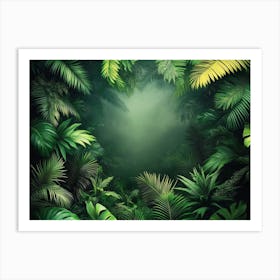 Jungle Background 1 Art Print