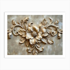 Flower Wall 2 Art Print