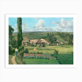 Landscape At Les Pâtis, Pontoise (1868), Camille Pissarro Art Print