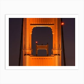 Golden Gate Bridge at Night Art Print