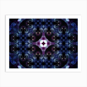 Abstract Pattern Purple Glow 3 Art Print