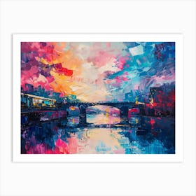 Bridge Over The River Art Print