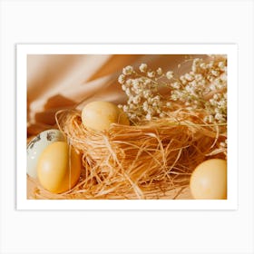 Easter Eggs In A Nest 7 Art Print