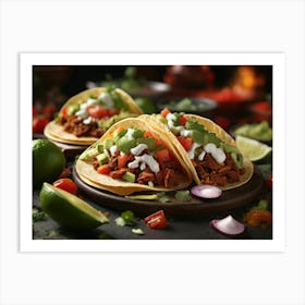 Mexican Tacos Art Print