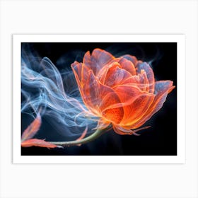 Smoke Flower Art Print