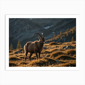 Mountain Goat Art Print