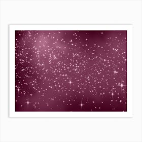 Cotton Candy Shining Star Background Art Print