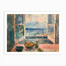 Whispers Of The Shore Painting Inspired By Paul Cezanne Art Print