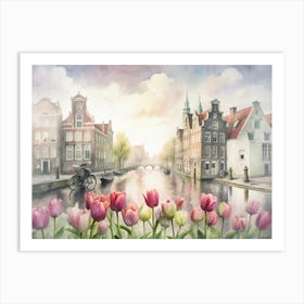 Amsterdam Tulips 1 Art Print