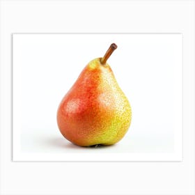 Pear Isolated On White 1 Art Print