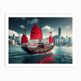 Hong Kong Bay Art Print