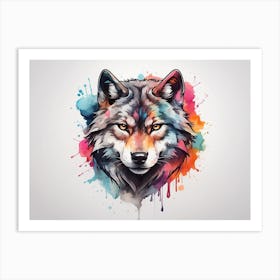 Wolf Head 2 Art Print