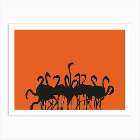 Flamboyance Orange Art Print