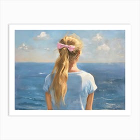 Girl By The Sea Art Print