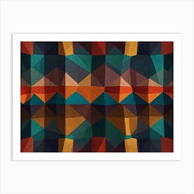 Abstract Geometric Pattern 2 Art Print