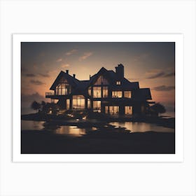 House On The Lake Art Print