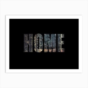 Home Poster Forest Collage 8 Art Print