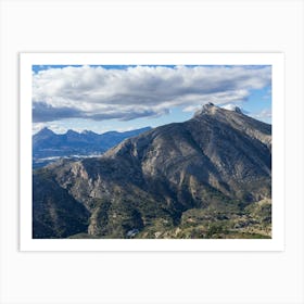Clouds and mountains, Sierra de Bernia Art Print