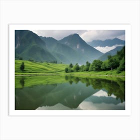 Reflection In A Lake Art Print