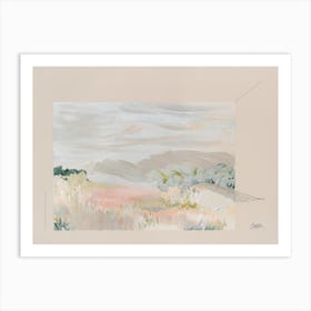 Soft Breeze Abstract Landscape Art Print