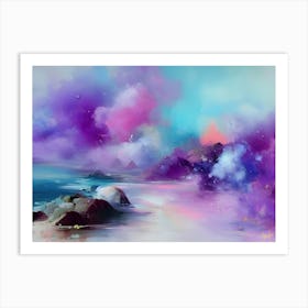 Explorer Series Snow, Ice, Lakes And Mountains Art Print