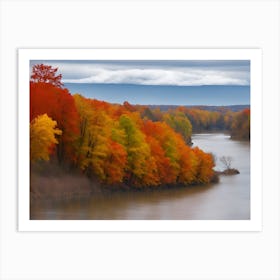 Fall Time Along The Susquehanna River-1 Art Print