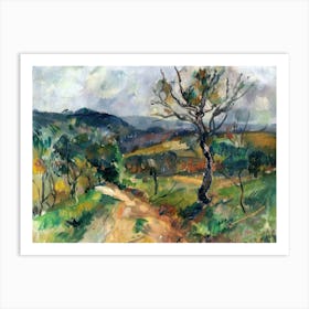 Rustic Charm Painting Inspired By Paul Cezanne Art Print