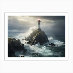 Lighthouse Paintings Art Print 1 Art Print