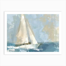 Sailboat Canvas Print 7 Art Print