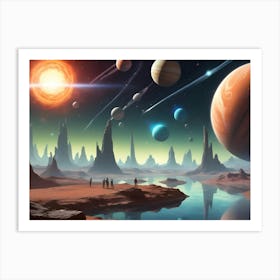 AI generated another world Art Print