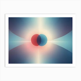 Abstract Background With A Soft, Blurred, And Glowing Effect Art Print