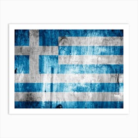 Greek Flag Art Print