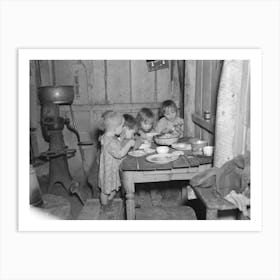 Christmas Dinner In Home Of Earl Pauley,Near Smithfield, Iowa, Dinner Consisted Of Potatoes, Cabbage And Pie By Russ Art Print
