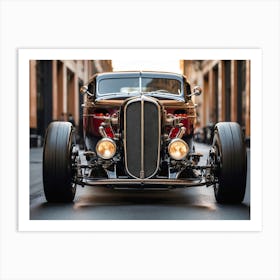 Hot rod vintage car 4 Art Print