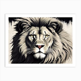 Lion Painting 57 Art Print