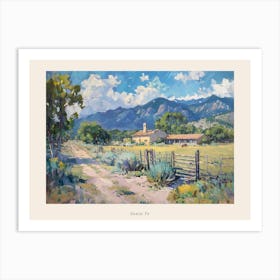 Western Landscapes Santa Fe New Mexico 1 Poster Art Print