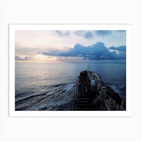 Sunrise Over The Ocean Art Print