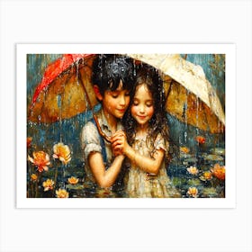 Together Together - Love Crossed Art Print