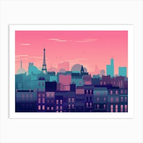 Paris Skyline 4 Art Print