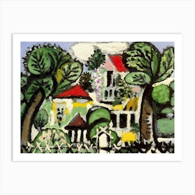 House In The Garden by Picasso Art Print