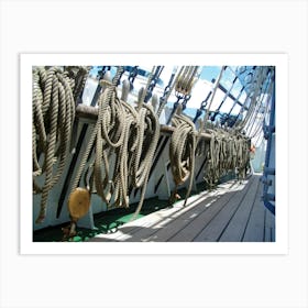 Ropes: A Tall Ships Photograph Art Print