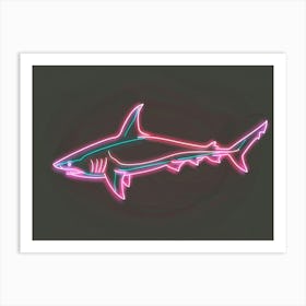 Neon Pink Nurse Shark 3 Art Print